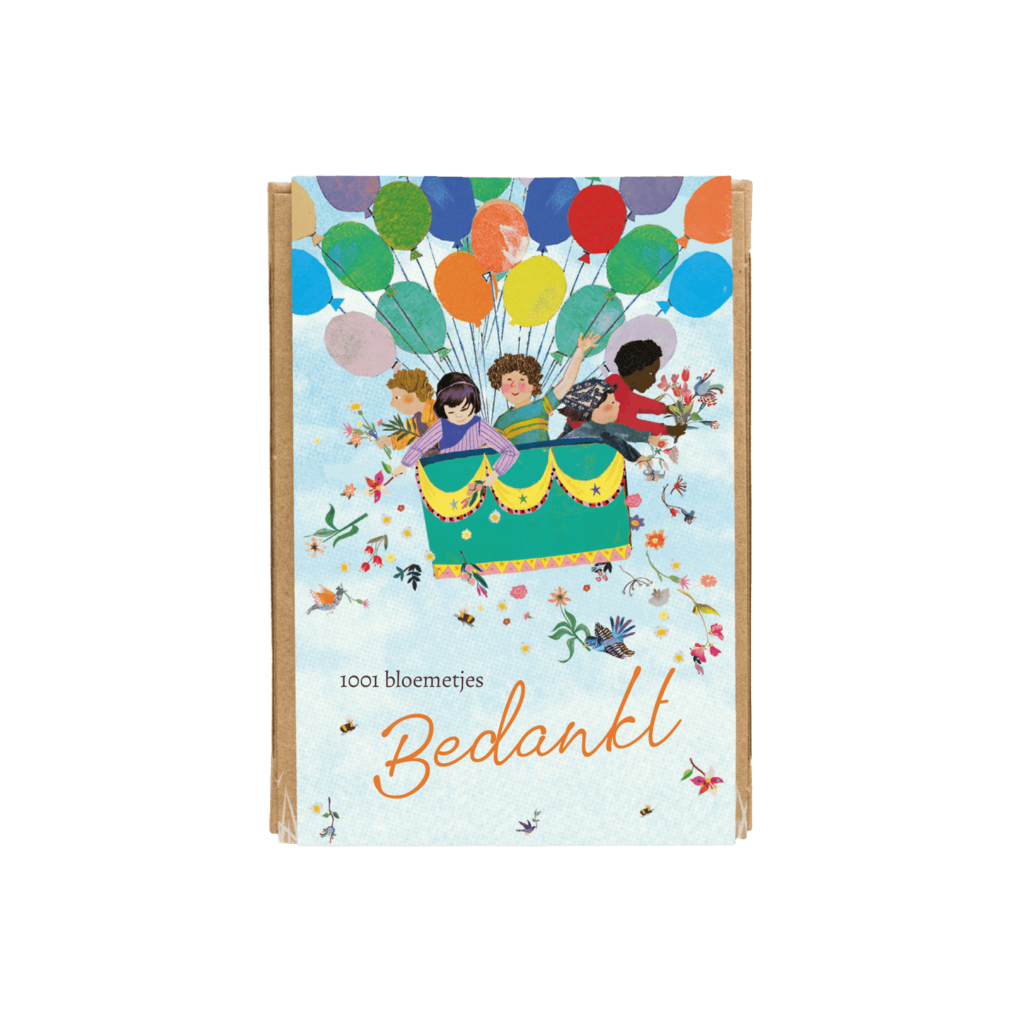 Gift box mini - air balloon - bedankt