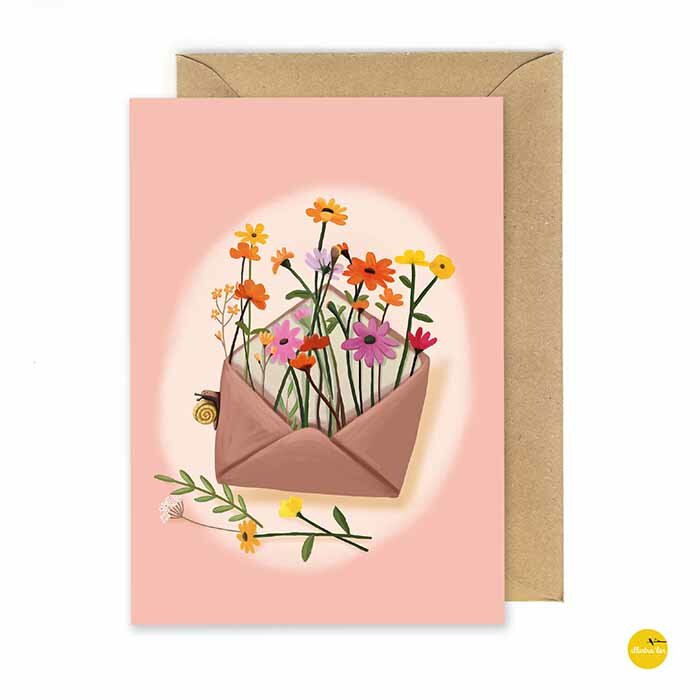 PK - Bloemenpost blanco