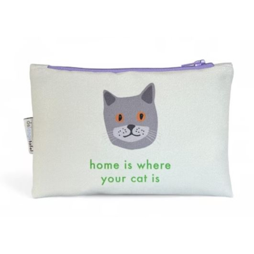 Etui small · 'Home is where your cat is'