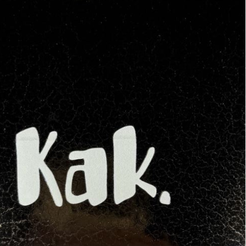 Tegeltje YETT- kak goud/creme