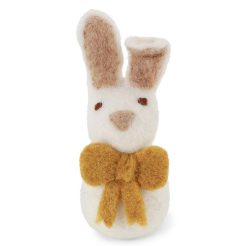 G&S - Klein konijn met strik - wit