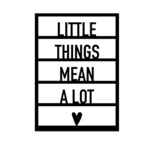 Houten Little things mean a lot