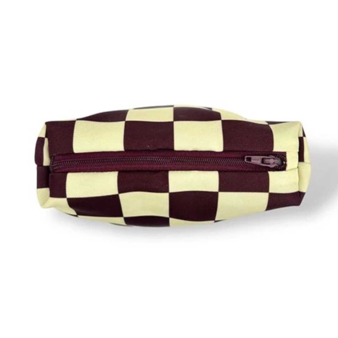 Make-up tas · Blocked brown/yellow