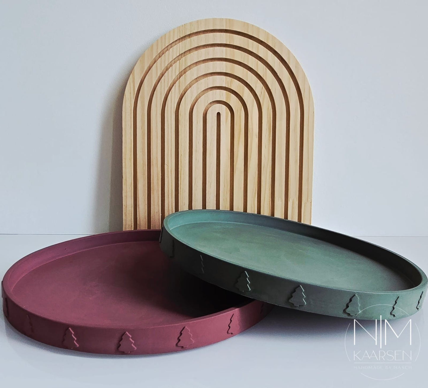 NM - kerstplateau rood