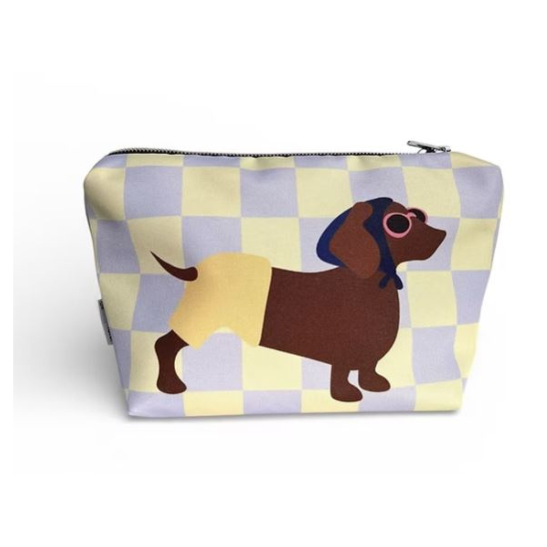 Toilettas · Teckel in zwempak