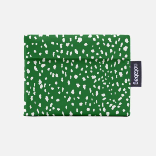 Notabag - Tote opvouwb shop - groen sprinkle