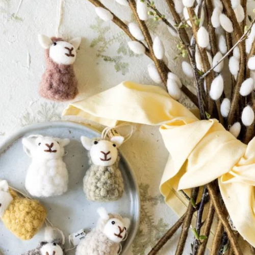 G&S - Zittend schaap - beige