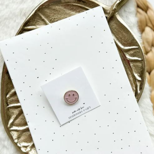 Pin | Mini Smiley | Roze
