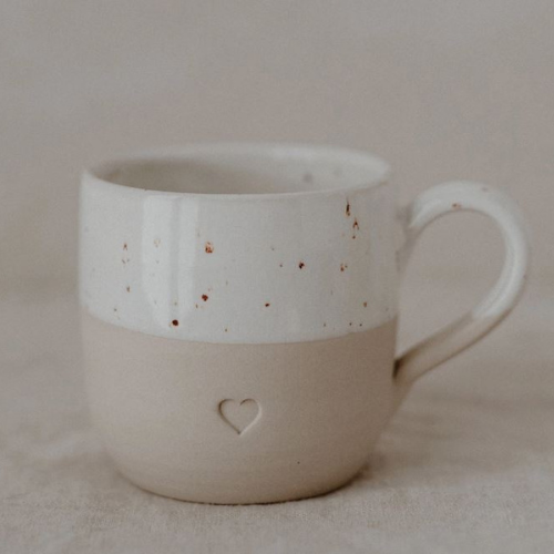 Cappuccino kopje met hartje