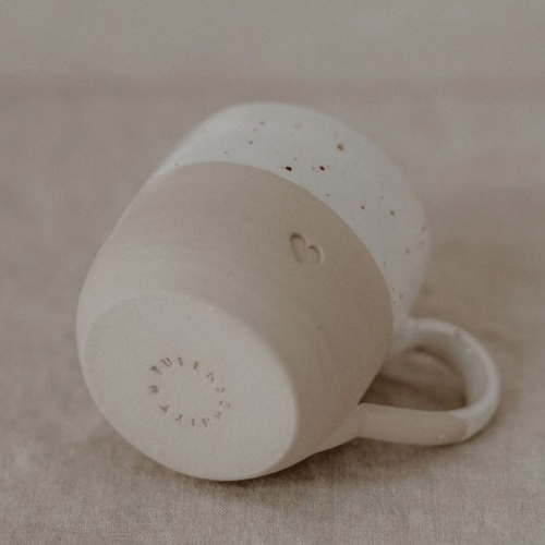 Cappuccino kopje met hartje