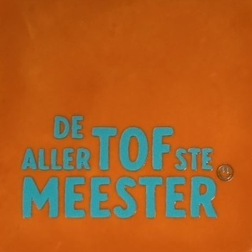 Tegeltje YETT - de allertofste meester oranje/turq