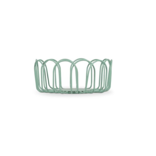 ONA - Draadmand 16xH7cm groen Flores