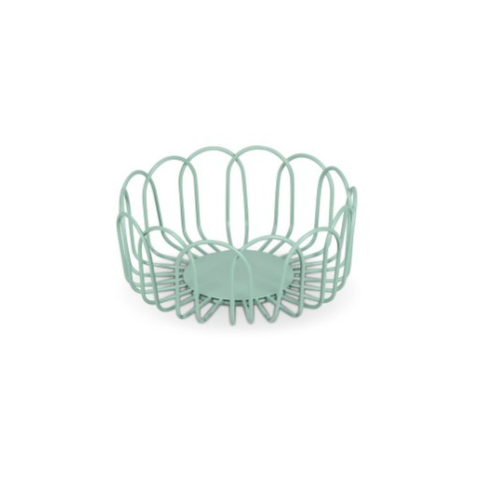 ONA - Draadmand 16xH7cm groen Flores
