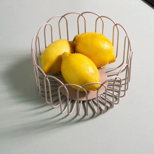 ONA - Draadmand 19xH10cm grijs Flores