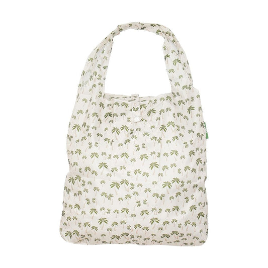 Opvouwbare shopper - beige palmbomen