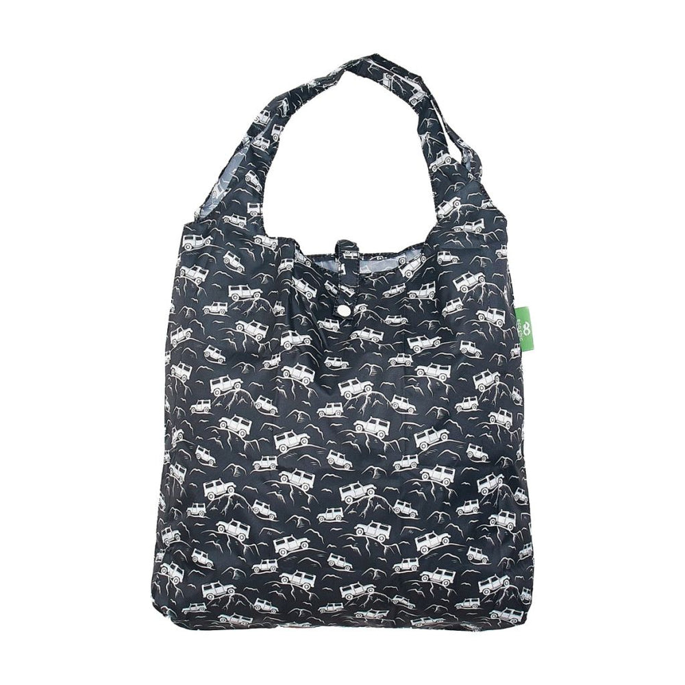 Opvouwbare shopper - zwart landrover