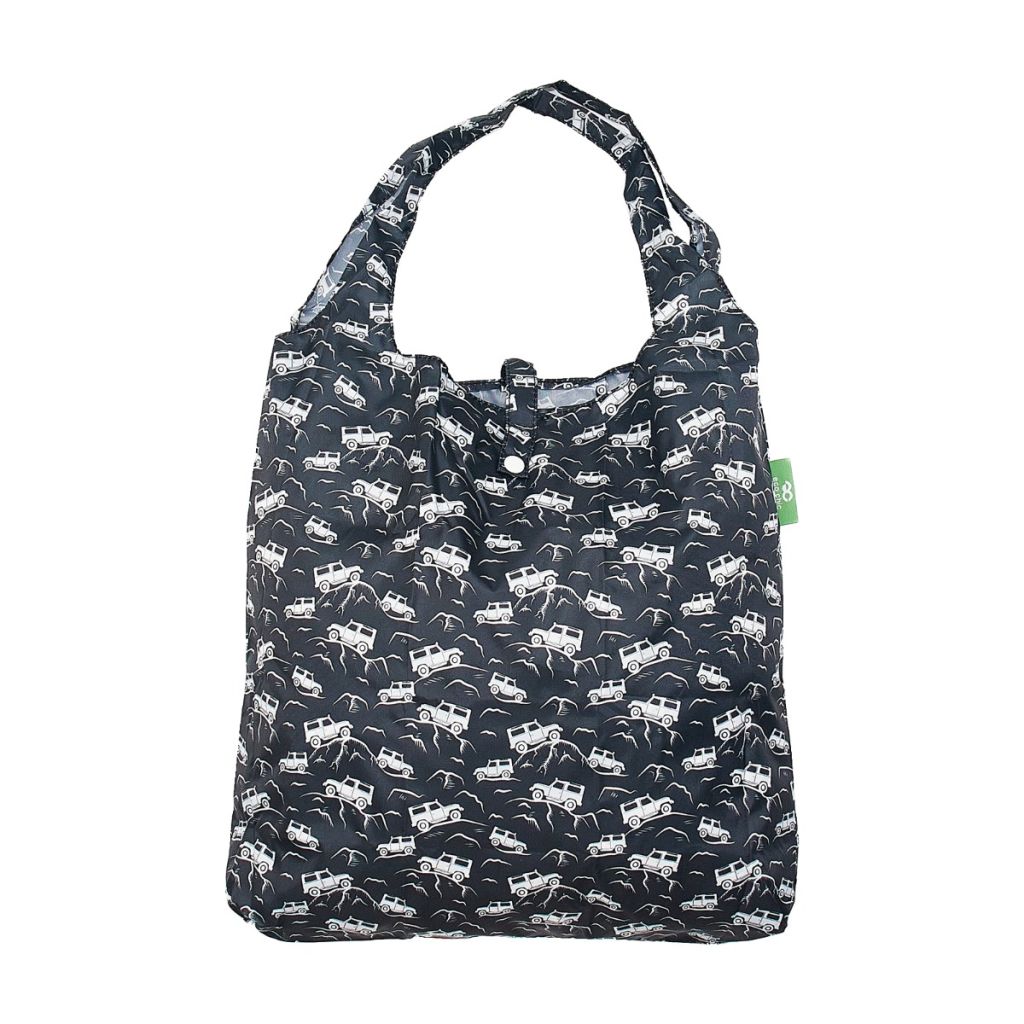 Opvouwbare shopper - zwart landrover