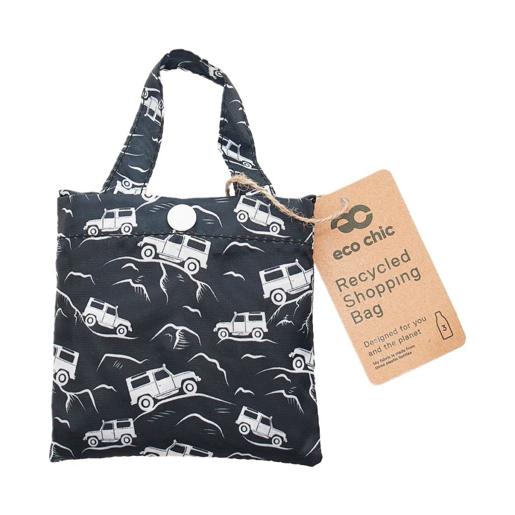 Opvouwbare shopper - zwart landrover