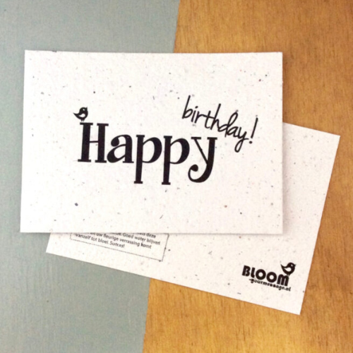 Bloeikaart - Happy birthday