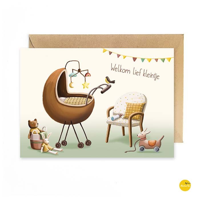 PK - Geboorte wiegje - Welkom lief kleintje