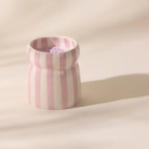 Geurkaars - Lavender Striped - Grecian Sand Boxed