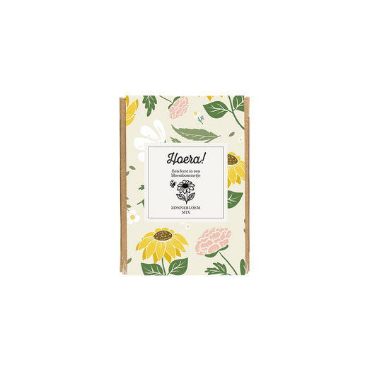 Gift box mini - Hoera - zonnebloem
