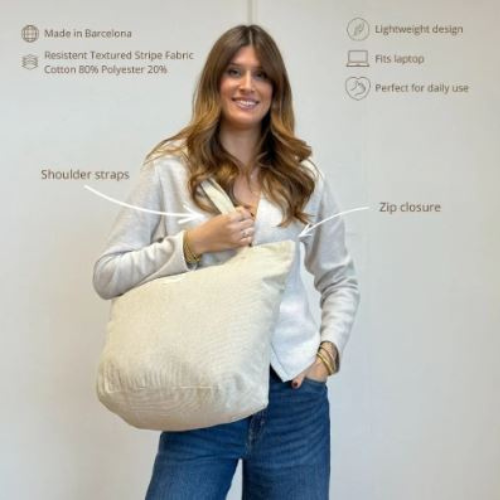 Grote shopper met rits - Foz