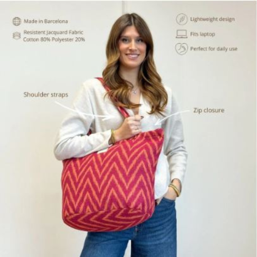 Grote shopper met rits - Fuego