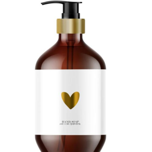 Handzeep -  Wit - Hart van Goud