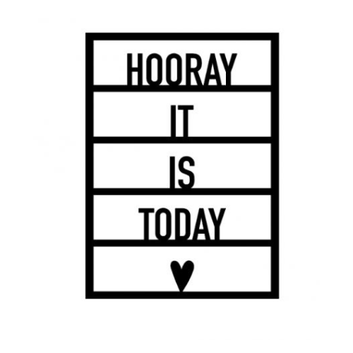 Houten Hooray it is today