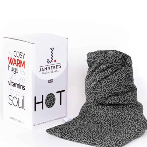 Warmtesjaal -  jersey luipaardprint -  70 cm