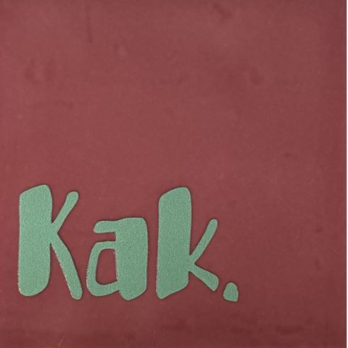 Tegeltje YETT- kak roze/mint