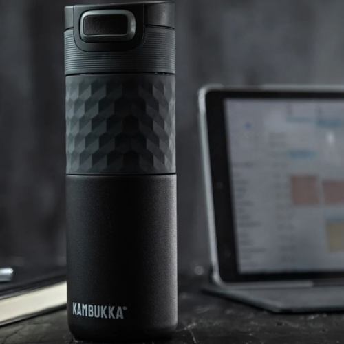 Drinkfles - Etna Grip 500ml Black Steel