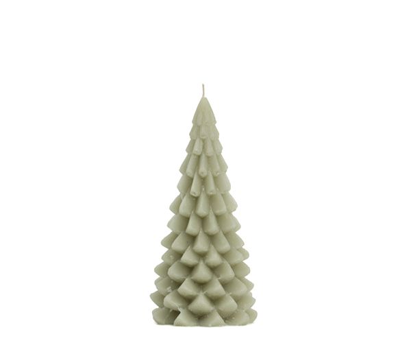 Kaars - Kerstboom - Eucalyptus - 10 x 20cm