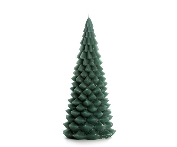 Kaars - Kerstboom - Forest Green - 13,5 x 30 cm