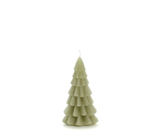 Kaars -Kerstboom - Eucalyptus - 6,3 x 12 cm