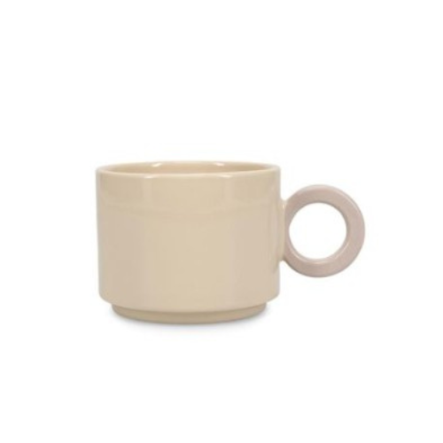 ONA - Beker 28cl beige/grijs Lou