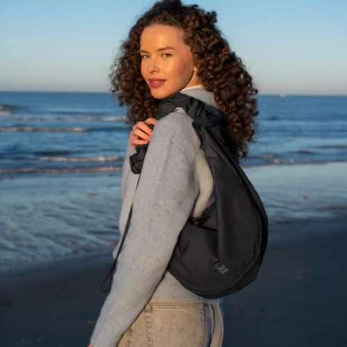 Got bag - Moon bag ruffle flight - zwart