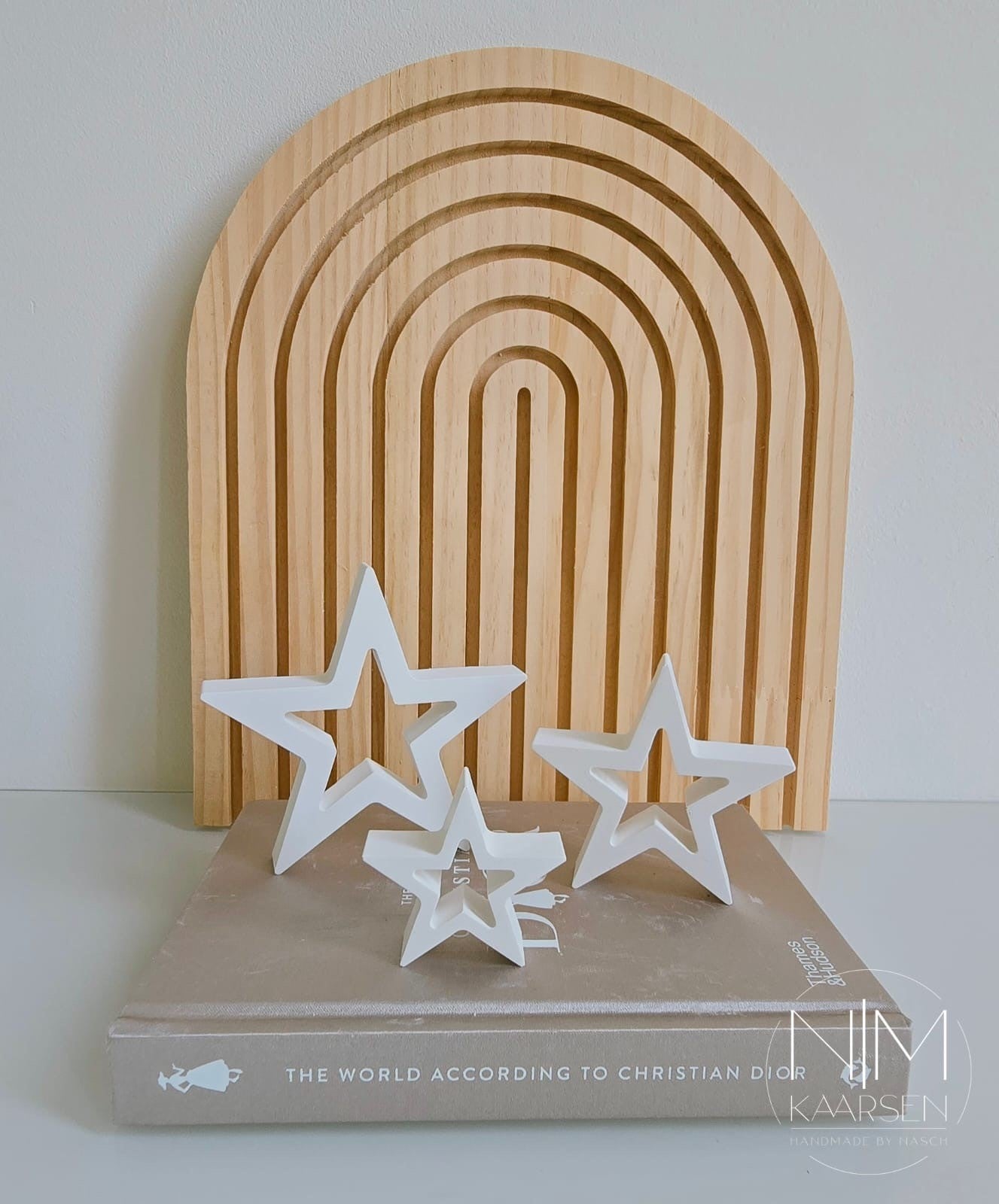 NM - sterren wit niet gevuld - 3 stuks