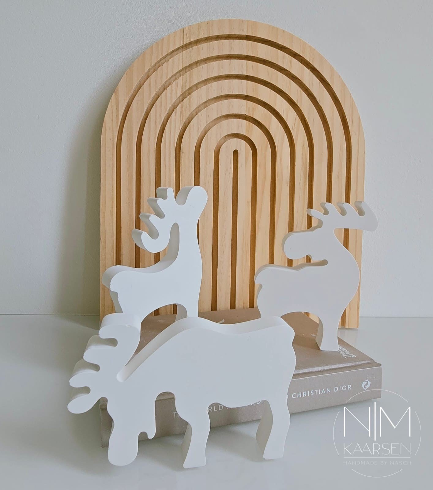 NM - Rendier wit - set van 3