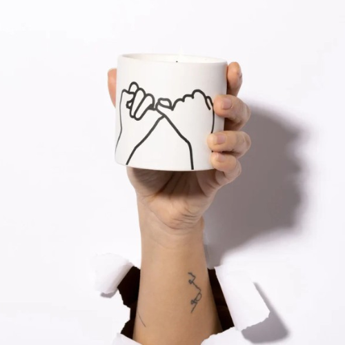 Geurkaars - Pinky Promise - Wild Fig & Cedar