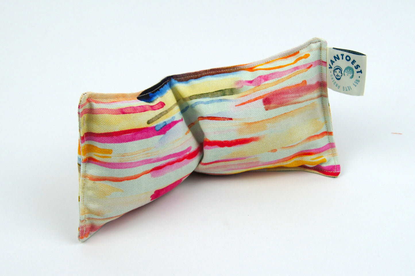 Relaxmasker lavendel - pastel streepjes