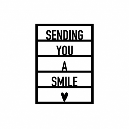 Houten Sending you a smile