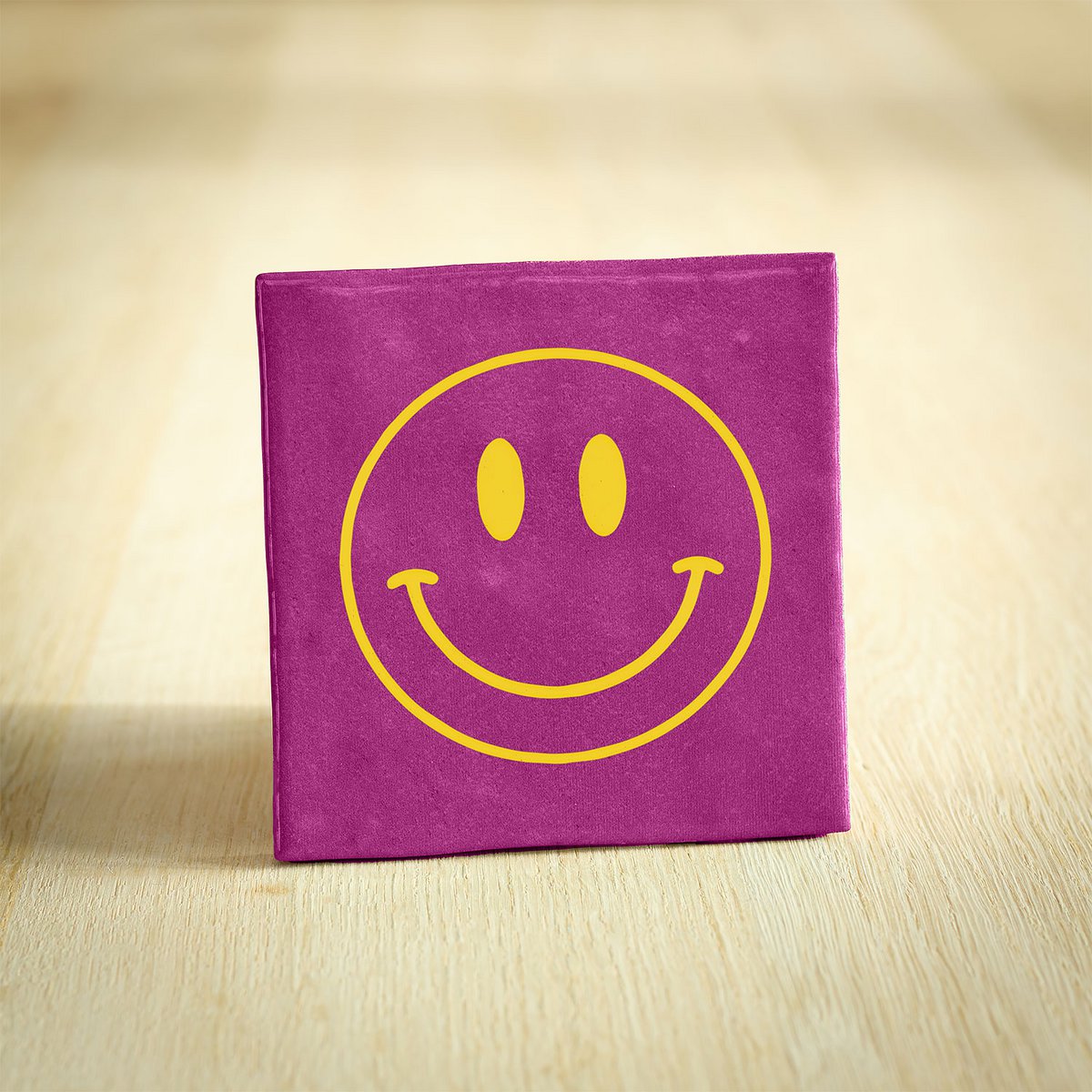Tegeltje - Smiley Fuchsia