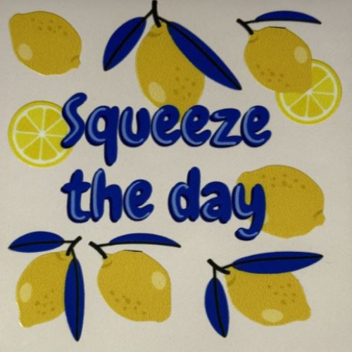 Tegeltje YETT- squeeze the day creme/multi