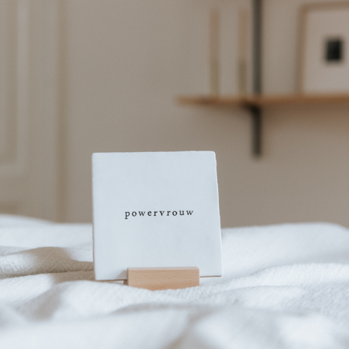 Tegeltje Powervrouw