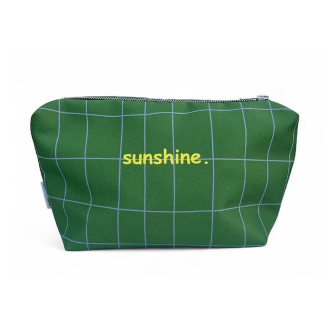 Toilettas · Green checked sunshine