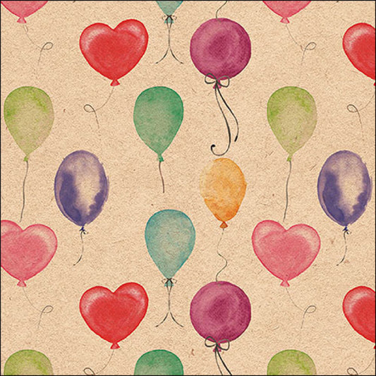 Servietten - vliegende ballonnen - recyceld