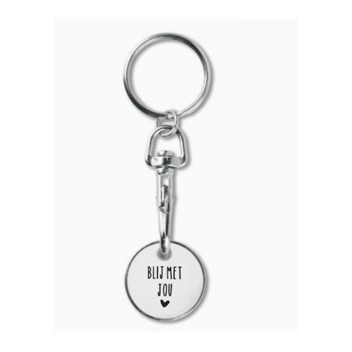 Winkelwagenmuntje - Blij met jou