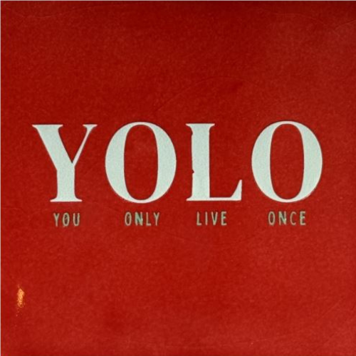 Tegeltje YETT- yolo rood/lichtgroen